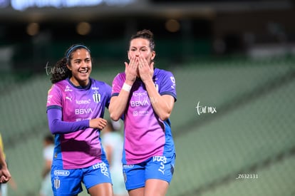 festejan gol, Merel Van Dongen | Santos Laguna vs Rayadas J13