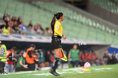 Fernanda Juárez, árbitro | Santos Laguna vs Rayadas J13