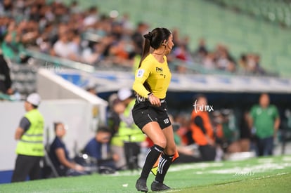 Fernanda Juárez, árbitro | Santos Laguna vs Rayadas J13