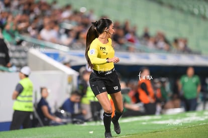 Fernanda Juárez, árbitro | Santos Laguna vs Rayadas J13