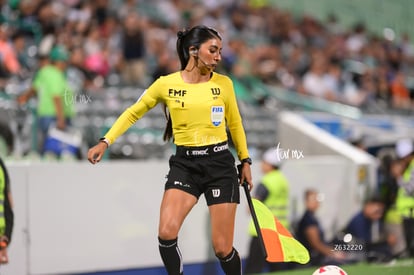 Fernanda Juárez, árbitro | Santos Laguna vs Rayadas J13