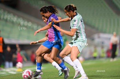 Diana Evangelista, Michelle González | Santos Laguna vs Rayadas J13