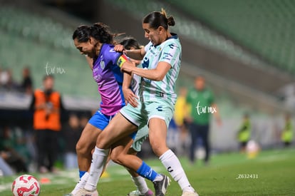 Diana Evangelista, Michelle González | Santos Laguna vs Rayadas J13