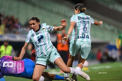 Michelle González, Havi Ibarra | Santos Laguna vs Rayadas J13