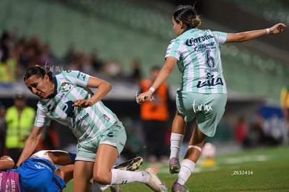 Michelle González, Havi Ibarra | Santos Laguna vs Rayadas J13