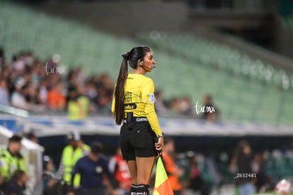 Fernanda Juárez, árbitro | Santos Laguna vs Rayadas J13