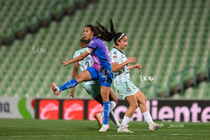 Doménica Rodríguez, Daniela Monroy | Santos Laguna vs Rayadas J13