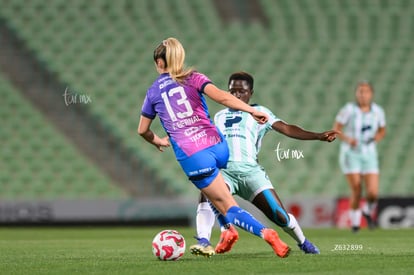 Karol Bernal, Sandra Nabweteme | Santos Laguna vs Rayadas J13