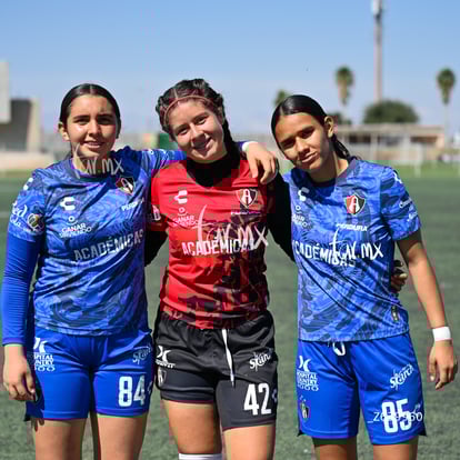 Cynthia Flores, Paola Martinez, Lizeth Valdivia | Santos vs Atlas femenil sub19