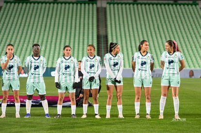 Sandra Nabweteme, Lia Romero, Diana Anguiano, Frida Cussin, | Santos vs Necaxa femenil