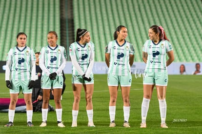 Diana Anguiano, Frida Cussin, Judith Félix, Lia Romero, Ales | Santos vs Necaxa femenil