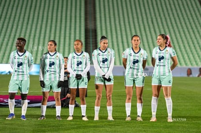 Sandra Nabweteme, Diana Anguiano, Lia Romero, Judith Félix, | Santos vs Necaxa femenil