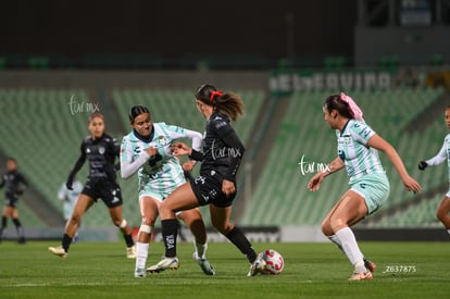 Allison Veloz, Alessandra Ramirez, Havi Ibarra | Santos vs Necaxa femenil