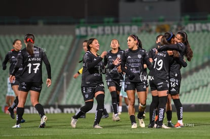 festejo de gol, Mariana Ramos, Samantha Calvillo | Santos vs Necaxa femenil