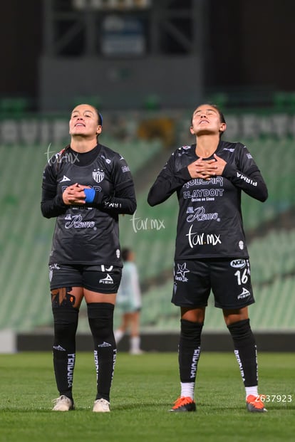 festejo de gol, Mariana Ramos, Samantha Calvillo | Santos vs Necaxa femenil