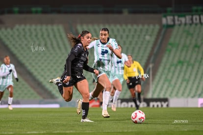 Allison Veloz, Michelle González | Santos vs Necaxa femenil