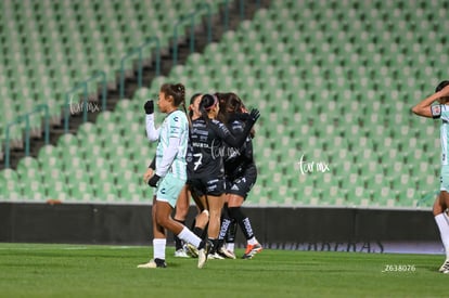 festejo de gol | Santos vs Necaxa femenil