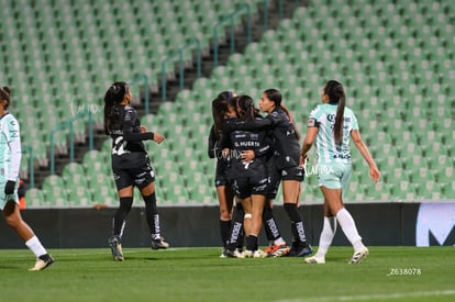 festejo de gol | Santos vs Necaxa femenil