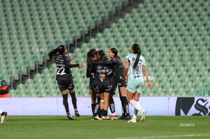 festejo de gol | Santos vs Necaxa femenil