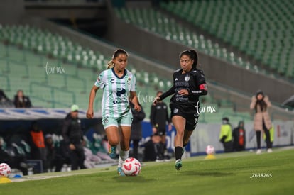 Kimberli Gómez, María Acosta | Santos vs Necaxa femenil