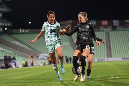 Kimberli Gómez, Lesly González | Santos vs Necaxa femenil