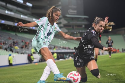 Kimberli Gómez, Lesly González | Santos vs Necaxa femenil