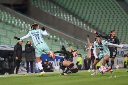 Lia Romero, Mayra Santana, Lesly González | Santos vs Necaxa femenil