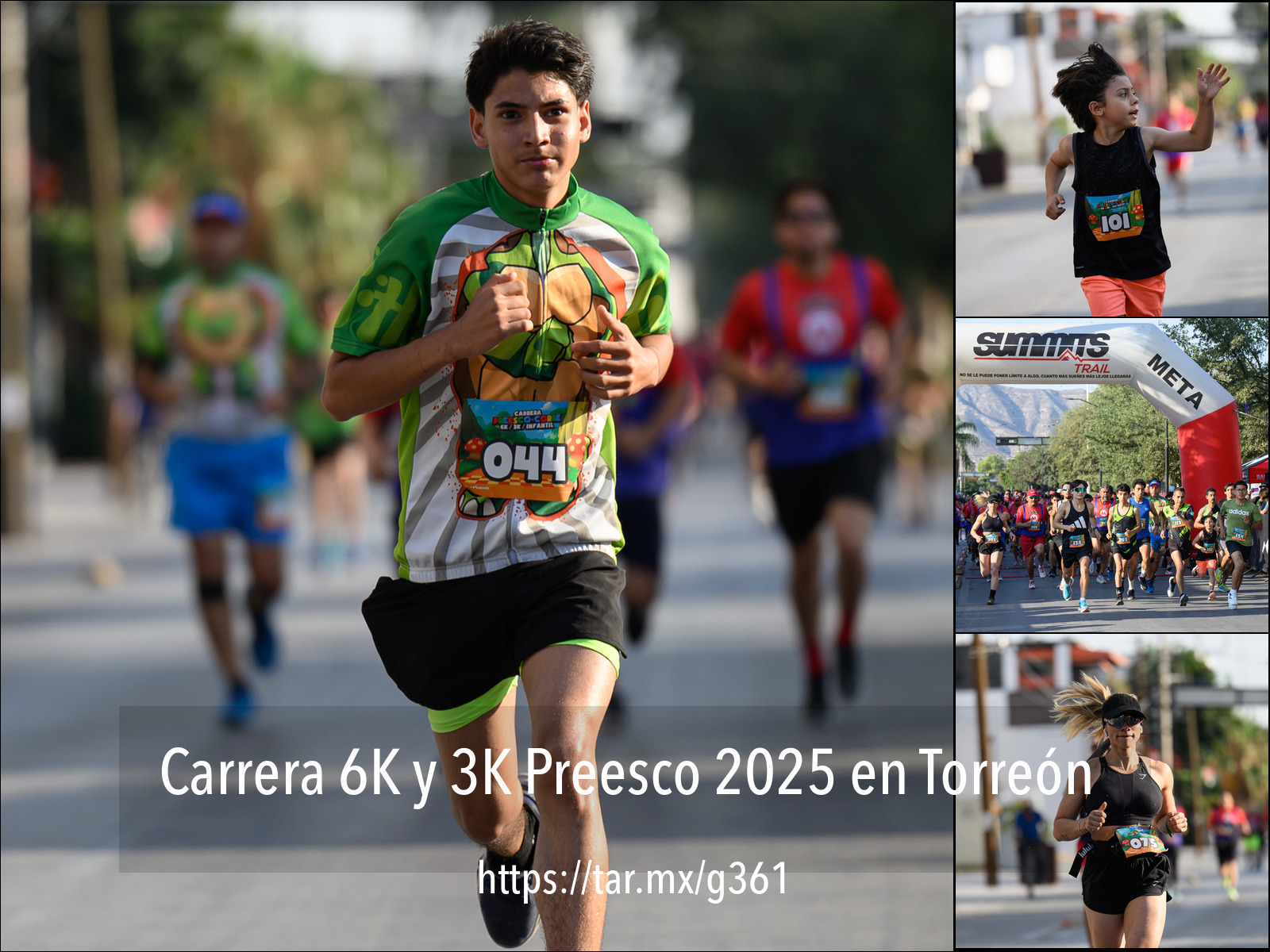 Atletismo: Carrera 6K y 3K Preesco 2025 en Torreón